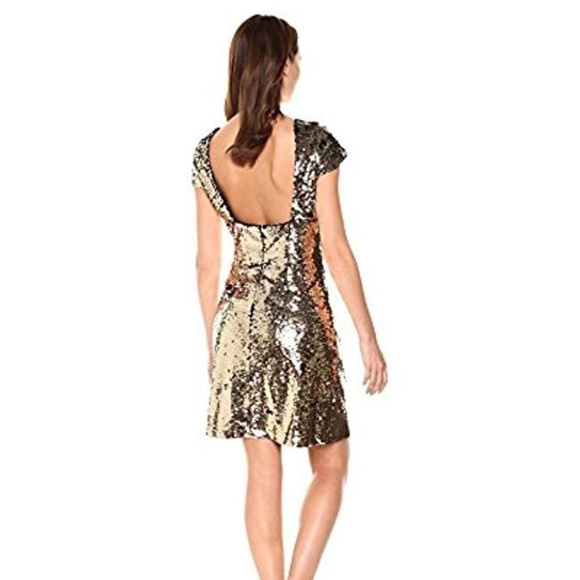 NWT Sam Edelman Women's Sequin Cap Sleeve Dress - Picture 2 of 2